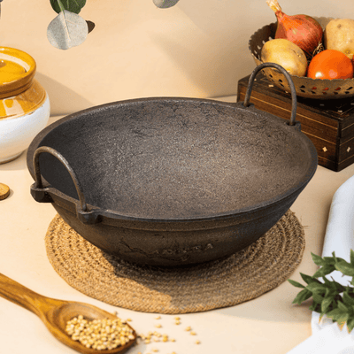 Cast Iron Kadai, Hand Seasoned, A Traditional Must-Have