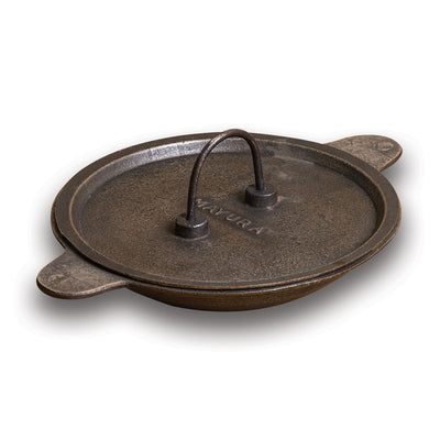 Hand Seasoned Cast Iron Appam Chatti with Lid – Ready for Fluffy Appams