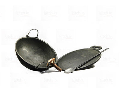 Hand Seasoned Cast Iron Basic Cookware Starter Set of 2