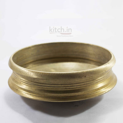 Hand Seasoned Bronze Cooking Urli – For Curries, Kheer & More