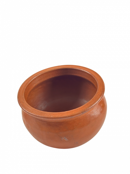Red Clay Biryani Pot Flat Bottom - Image 2